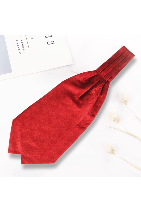 Classic Satin Tie for Men Formal Wedding Necktie Silky Smooth Lightweight Cravat Business Banquet Prom Party Necktie Gift Box for Groomsman Husband, Red,One Size