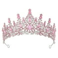 thumbnail image 1 of YVNAURA Gold Crystal Tiara Crown Headband for Women Rhinestone Princess Queen Headpiece Birthday Party Decorations Wedding Prom Pageant Hair Accessory One Size, Sky Blue,One Size, 1 of 2