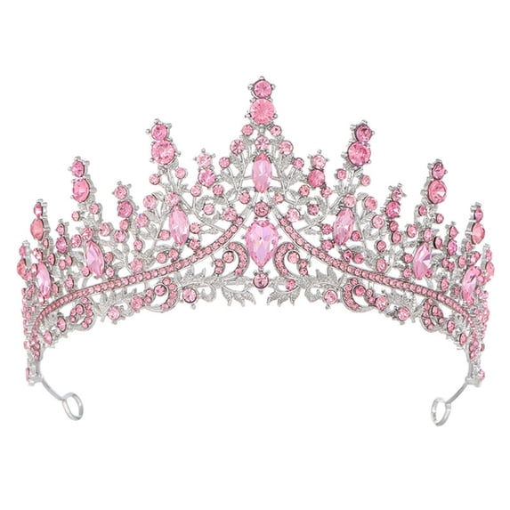 YVNAURA Gold Crystal Tiara Crown Headband for Women Rhinestone Princess Queen Headpiece Birthday Party Decorations Wedding Prom Pageant Hair Accessory One Size, Sky Blue,One Size