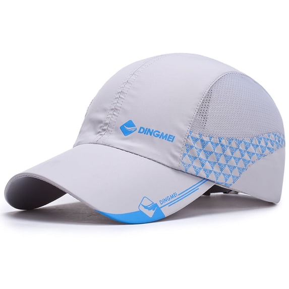 YVNAURA Men Women Breathable Sunscreen Baseball Hat UPF 50+ Lightweight Quick Dry Adjustable Summer Sports Cap Mesh Ventilated Outdoor Running Golf Hiking Fishing Gift, Grey,One Size