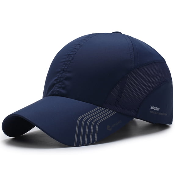 YVNAURA Men Women UPF 50+ Sun Protection Baseball Cap Lightweight Quick Dry Breathable Mesh Summer Sports Hat Adjustable Foldable Outdoor Running Golf Hiking Gift, Dark Blue,One Size