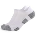 thumbnail image 1 of YVNAURA Men's Oversized Cotton Crew Socks Anti Slip Basketball Sports Socks with Grip Pads Thick Cushioned Breathable Moisture Wicking Extra Large Athletic Socks for Running Hiking Gym, White,S, 1 of 2