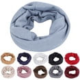 thumbnail image 1 of YVNAURA Pure Cotton Lightweight Scarf for Women Soft Breathable Single Layer Warm Neck Scarf One Size Autumn Winter Daily Wear Travel Gift for Women, Blue,One Size, 1 of 5