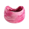 thumbnail image 1 of YVNAURA Rainbow Tie Dye Non Slip Headband for Women Wide Elastic Sweat Wicking Yoga Hair Band Breathable Sports Running Workout Gym Fitness Accessories One Size, Pink,One Size, 1 of 3