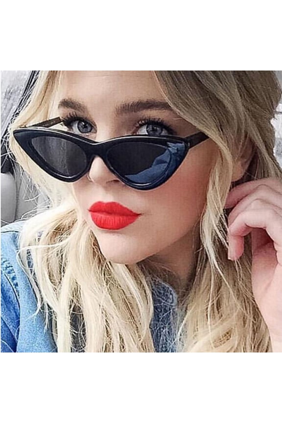 Retro Cat Eye Polarized Sunglasses for Men Women Under $5 Vintage Tones Classic UV400 Sun Glasses with Metal Accents Lightweight Trendy Shades for Driving Daily Outdoor Wear