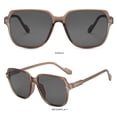 thumbnail image 1 of YVNAURA Retro Oversized Big Frame Sunglasses for Women Men Vintage Large Metal UV400 Protection Polarized Driving Shades Lightweight Full Frame Unisex Sun Glasses, Khaki,One Size, 1 of 4