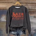 thumbnail image 1 of YVNAURA Salem 1692 Sweatshirt for Women They Missed one Witch Trial Halloween Pullover Crewneck Long Sleeve Vintage Graphic Tee Funny Sarcastic Witches Top Fall Spooky 1 Pack, Grey,M, 1 of 4