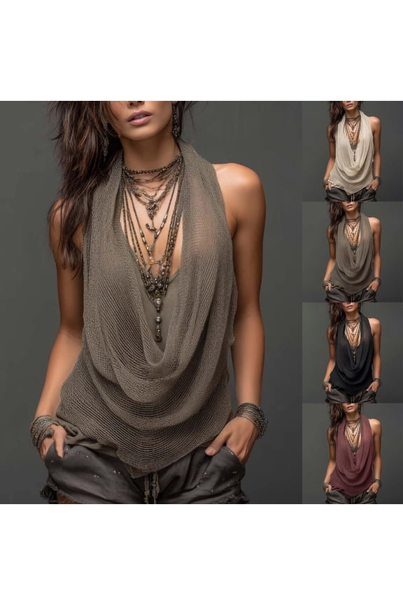 Women's 2 Piece Going Out Top Sheer Mesh Tank and Cami Set Sleeveless Layering Clubwear Night Out Party Rave Beach Vacation Trendy 2026, Coffee,L