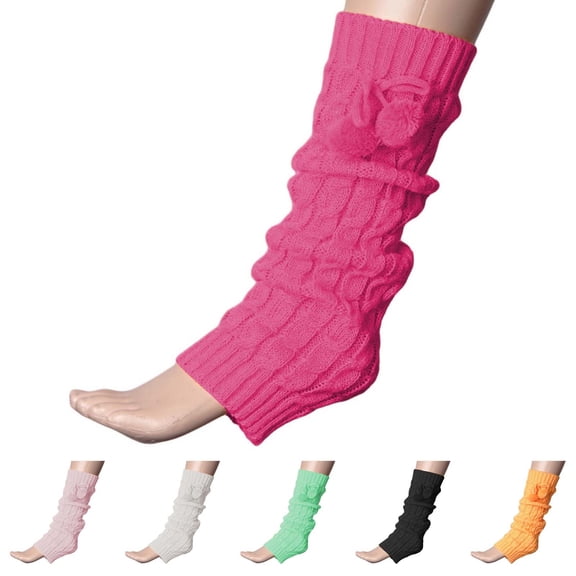 YVNAURA Women's Cotton Warm Socks 6 Pairs Crew Socks Cozy Winter Thermal Socks for Women Breathable Moisture Wicking Thick Boot Socks Cushioned Sole Comfort Stretchy Fit, Hot Pink,One Size