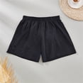 thumbnail image 1 of YVNAURA Women's Gingham Pajama Shorts with Pockets, 2026 Summer High Rise Elastic Waist Cotton Boxer Lounge Sleep Shorts for Women, Trendy Plaid Drawstring Loose Fit Casual Home Wear,Black,S, 1 of 6