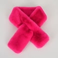 thumbnail image 1 of YVNAURA Women’s Plush Winter Scarf Extra Thick Long Warm Fleece Scarf Super Soft Cozy Lightweight Oversized Wrap Shawl for Cold Weather Daily Wear Travel Gift for Her, Hot Pink,One Size, 1 of 2