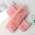 thumbnail image 1 of YVNAURA Women’s Warm Thick Plush Scarf Extra Long Fleece Winter Wrap Shawl Super Soft Cozy Lightweight Oversized Scarf for Cold Weather Daily Wear Travel Gift for Women, Pink,One Size, 1 of 2