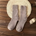 thumbnail image 1 of YVNAURA Womens 2 Pair Warm Mid Calf Socks Thick Knitted Thermal Crew Socks Soft Breathable Cotton Tube Socks Cozy Fall Winter Boot Socks for Women, H,One Size, 1 of 3