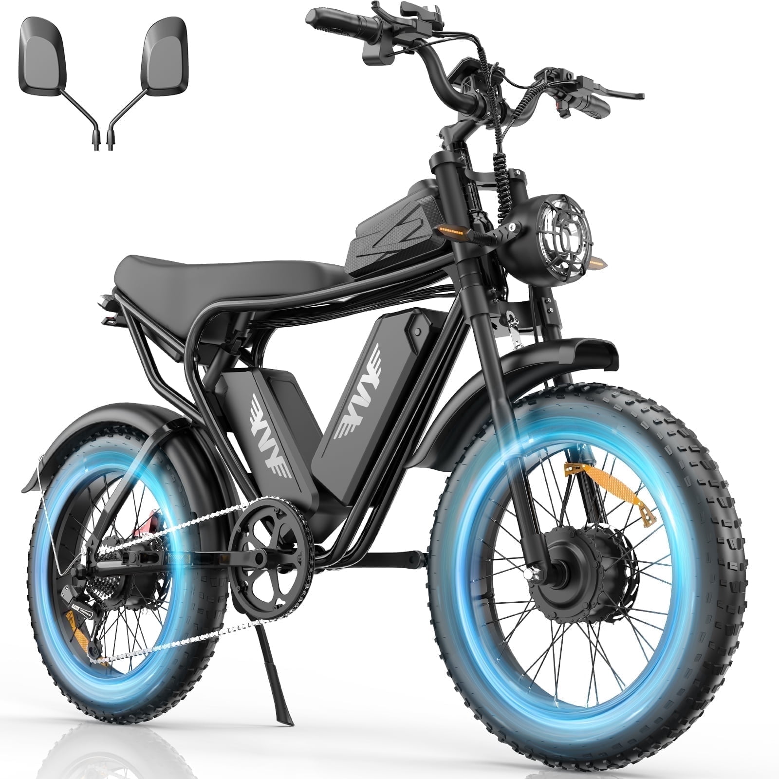 YVY Electric Bike for Adults,Dual Motor 3000W, 52V 40AH, Max 38MPH