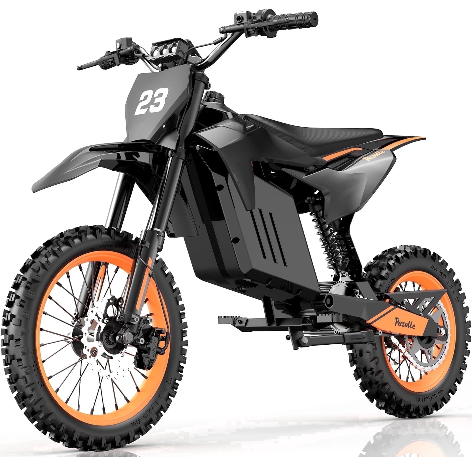 YVY Electric Dirt Bike for Adults/Teens,48V 30AH Battery,Max 60Miles,Peak 3000W 38MPH Electric Motorcycle,14"/12" Tires Full Suspension Mountain Bike UL2849