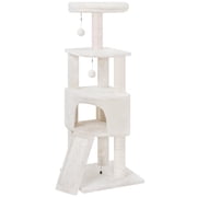 YW 45in Cat Tree Tower with Big Condo for Indoor Cats,Cat Tower with Scratching Post,Scratching Board and Cat Toys,Multi-Level,Small Space