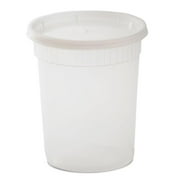 YW Plastic Soup/Food Container with Lids, 32 oz, 240 Piece