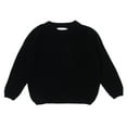 thumbnail image 1 of YWDJ 18Months-7Years Boys Girls Graphic Tees Oversized Knit Sweater Crewneck Pullover Sweatshirt Tops Blouse Black 3 Years, 1 of 3