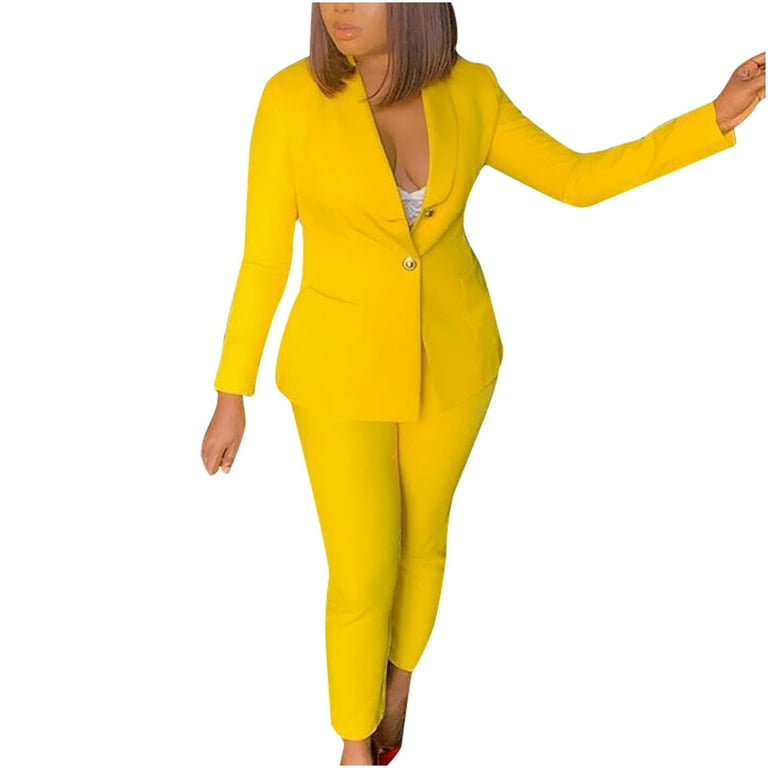 YWDJ Two Piece Outfits for Women Dressy Plus Size Business Attire