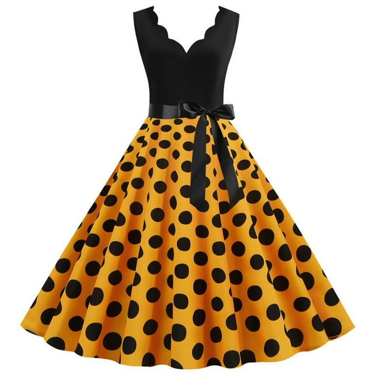 Vintage polka dot dress plus size 2025