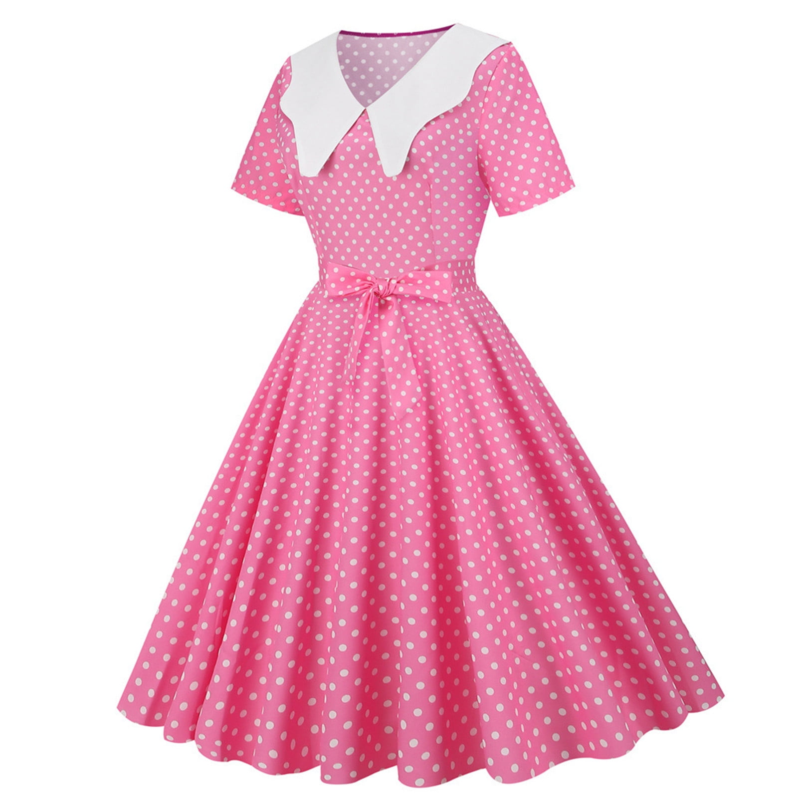 YWDJ 80s Prom Dress for Women Fashion Summer Patchwork Short
