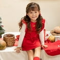 thumbnail image 1 of YWDJ Baby Girl Party Dress Santa Claus Girl Characters Dressed Up In Tulle Skirts Red 2Y, 1 of 4