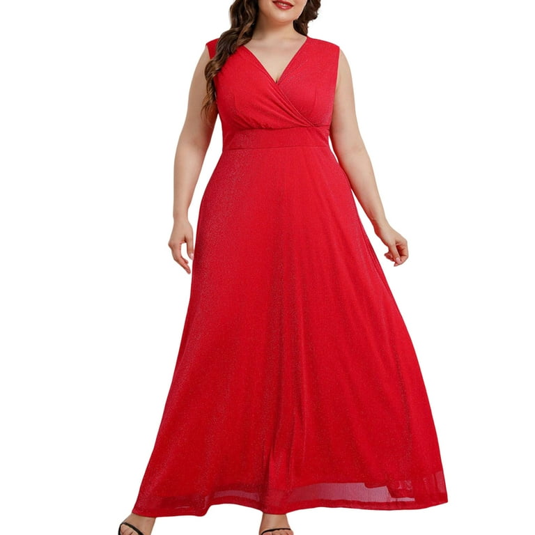 YWDJ Semi Formal Dresses for Women Wedding Guest Dresses Plus Size