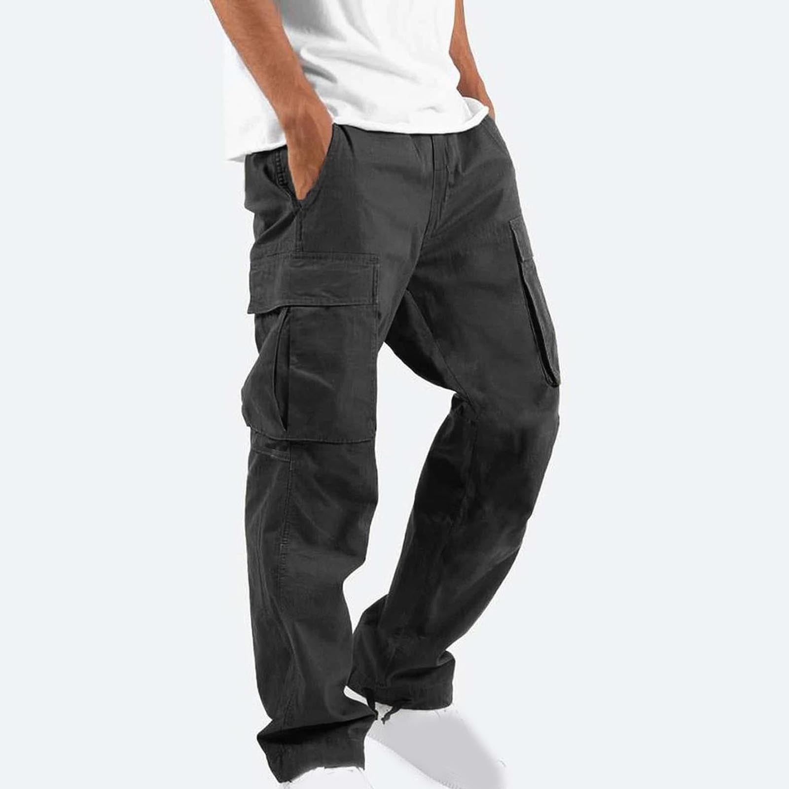 YWDJ Joggers for Men Slim Fit Men Loose Overalls Trousers Night