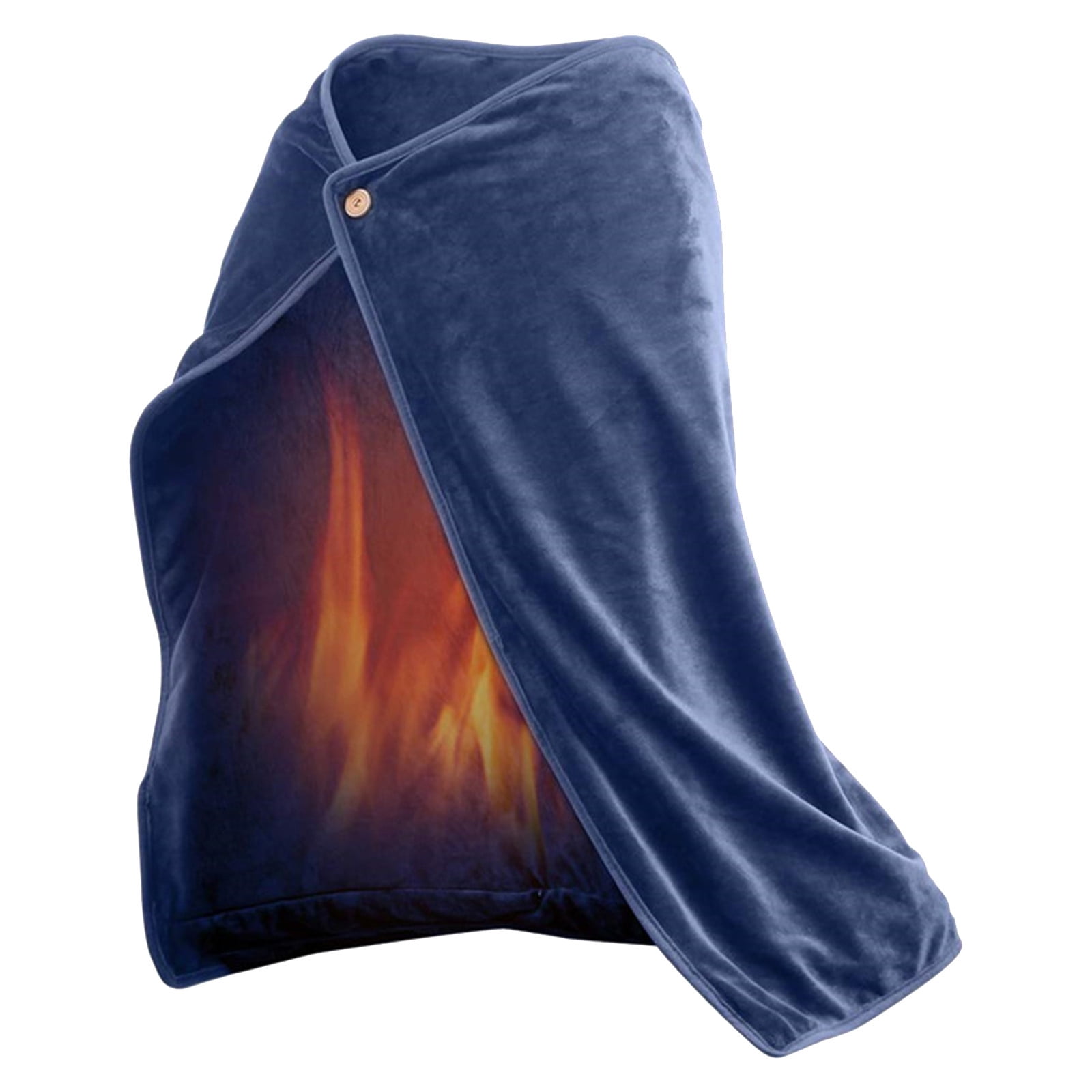 YWDJ Blanket Heating Blanket, Winter Usb Heating Shawl Pad, Warming Electric Blanket, Household Warmth Knee Pad Blue without Carry Batteries