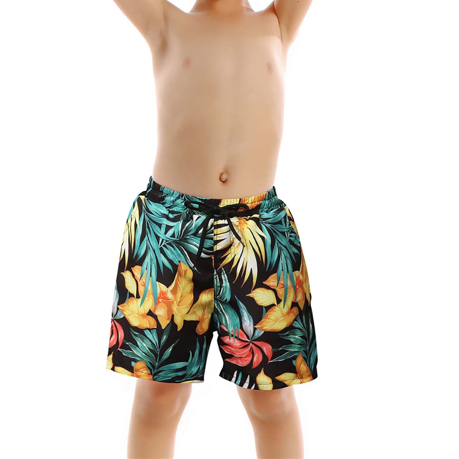 YWDJ Boys Swim Trunks Short Summer Print Beach Pants XL X Large