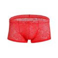 thumbnail image 1 of YWDJ Boyshorts Panties for Women Breathable Lace Lightweight No Show Lace Panties Mens Sense Of Fashion Exciting Raised Large Boxers Breathable Mens Boxers Red L, 1 of 4