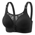 thumbnail image 1 of YWDJ Bras for Women Full Coverage Wireless Plus Size Push up No Wire Comfort Straps Support Bralette Breathable Soft Bra for All Shapes Sagging Breasts Black 46, 1 of 3