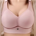 thumbnail image 1 of YWDJ Bras for Women Half Cup Closure in Back Sleep Bras No Wires Comfy Bras Wide Strap Full Coverage Push up Wrap Lounge Bras Padded Comfort Bras Comfortable Bras Purple L, 1 of 3