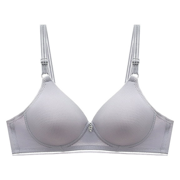 YWDJ Bras for Women Half Cup Comfortable Bras Wirefree Bras Adjustable Straps Full Coverage Push up Wrap Sleep Bras Padded Comfy Bras Comfy Bras Blue XL