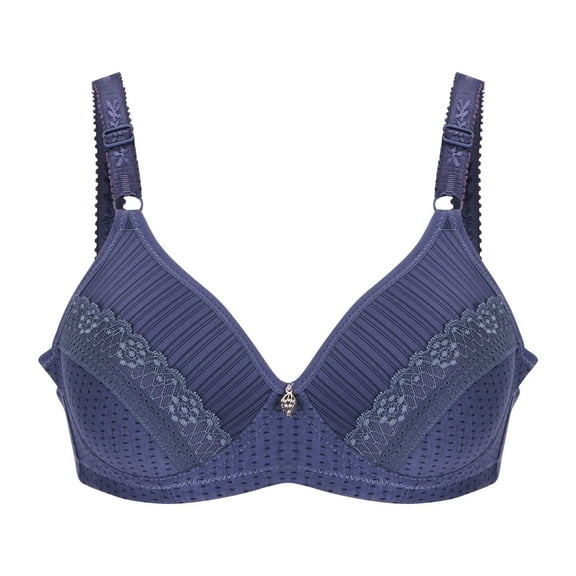 YWDJ Bras for Women Half Cup Sleep Bras No Wires Comfy Bras Adjustable Straps Push up Wrap Lounge Bras Padded Comfortable Bras Comfortable Bras Navy XL