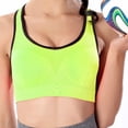 thumbnail image 1 of YWDJ Bras for Women Plus Size Pullover Yoga Bras Wirefree Lounge Bras Wide Strap Full Coverage Bras Push up Low Support Hollow Comfy Bras Padded Mesh Sports Bras Comfy Wrap Solid Bras Green M, 1 of 4