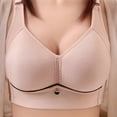 thumbnail image 1 of YWDJ Bras for Women Plus Size Push up Back Closures Comfortable Bras No Underwire Bras Wide Strap Full Coverage Wrap Sleep Bras Padded Comfy Bras Comfy Bras Khaki S, 1 of 3