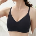 thumbnail image 1 of YWDJ Bras for Women Plus Size Push up Comfortable Bras No Underwire Bras Spaghetti Straps Full Coverage Wrap Sleep Bras Padded Comfy Bras Comfy Bras Black XL, 1 of 3