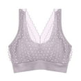 thumbnail image 1 of YWDJ Bras for Women Plus Size Push up Pullover Sleep Bras No Wires Comfy Bras Wide Strap Full Coverage Wrap Lounge Bras Padded Plus Size Lace Bras Solid Comfortable Bras Pink One Size, 1 of 4