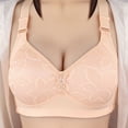 thumbnail image 1 of YWDJ Bras for Women Plus Size Sleep Bras No Wires Comfy Bras Adjustable Straps Full Coverage Push up Wrap Lounge Bras Padded Comfortable Bras Comfortable Bras Red M, 1 of 8