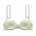 thumbnail image 1 of YWDJ Bras for Women Push up Comfortable Bras Size Small Wirefree Bras Adjustable Straps Half Cup Wrap Sleep Bras Padded Lace Bras Solid Comfy Bras Green XL, 1 of 2