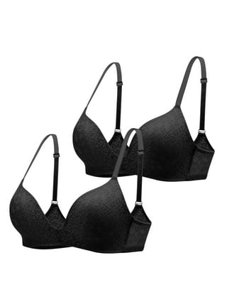Bras for Women, Sexy Mesh Lace Half Cup Bra, No Underwire Push up Support  Breathable Bralette Comfy Wirefree Bra 