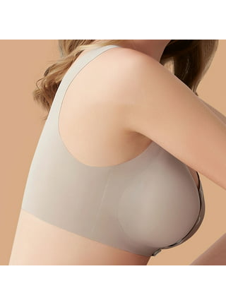 Spdoo Plus Size Front Closure Bra, Perfect Wireless Cotton Sleep Bras for  Women