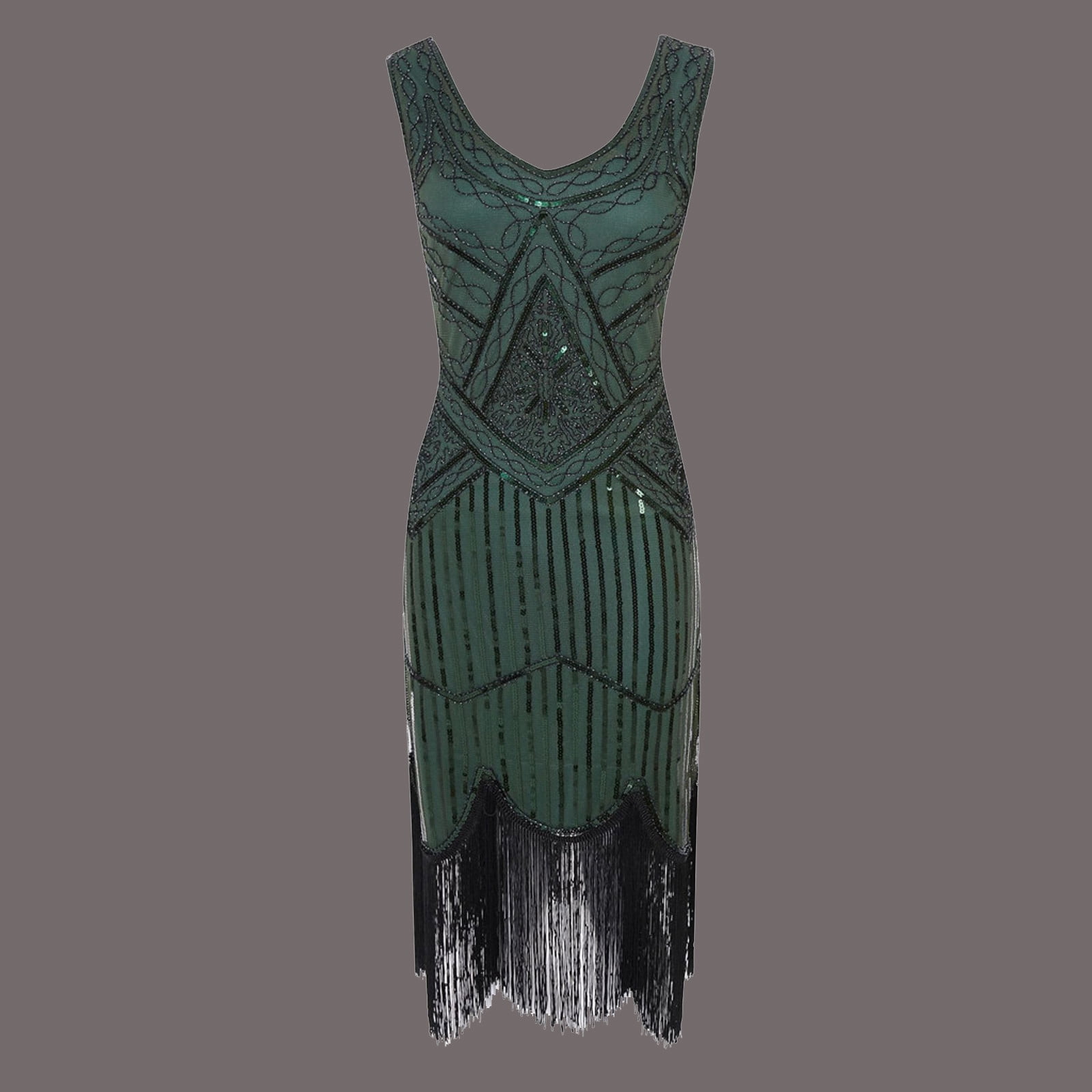 emerald green 1920s flapper dress plus size Verlaine Black Satin Maxi Dress