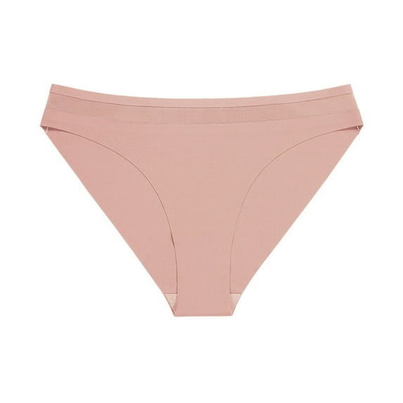YWDJ Cheeky Panties for Women Breathable Lightweight No Show Solid Color Underwear Lingerie Panties Ladies Underpants Thongs Panties Ladies Underwear Khaki S