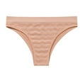 thumbnail image 1 of YWDJ Cheeky Panties for Women Breathable Lightweight No Show Solid Color Underwear Lingerie Panties Ladies Underpants Thongs Panties Ladies Underwear Khaki S, 1 of 2