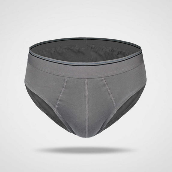 YWDJ Cheeky Underwear for Women Plus Size Cotton Lightweight No Show Men's Cotton Underwear Sexy Knitting Mid Waist Briefs Gray 3XL