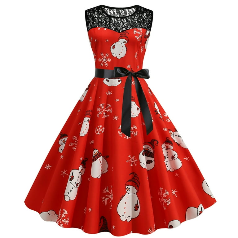 Lace christmas best sale party dress