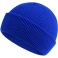 thumbnail image 1 of YWDJ Classic Winter Knit Kids Hat Skull Cap for Toddler Boys Fall Fisherman Beanie Blue, 1 of 2