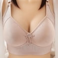 thumbnail image 1 of YWDJ Comfort Bras for Women Back Closures Lounge Bras No Wires Comfortable Bras Adjustable Straps Full Coverage Push up Hollow Bras Padded Plus Size Comfortable Bras Wrap Sleep Bras Khaki 2XL, 1 of 3